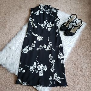 Evan Picone Petite Asian Inspired Floral Dress